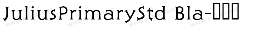 JuliusPrimaryStd Bla字体转换